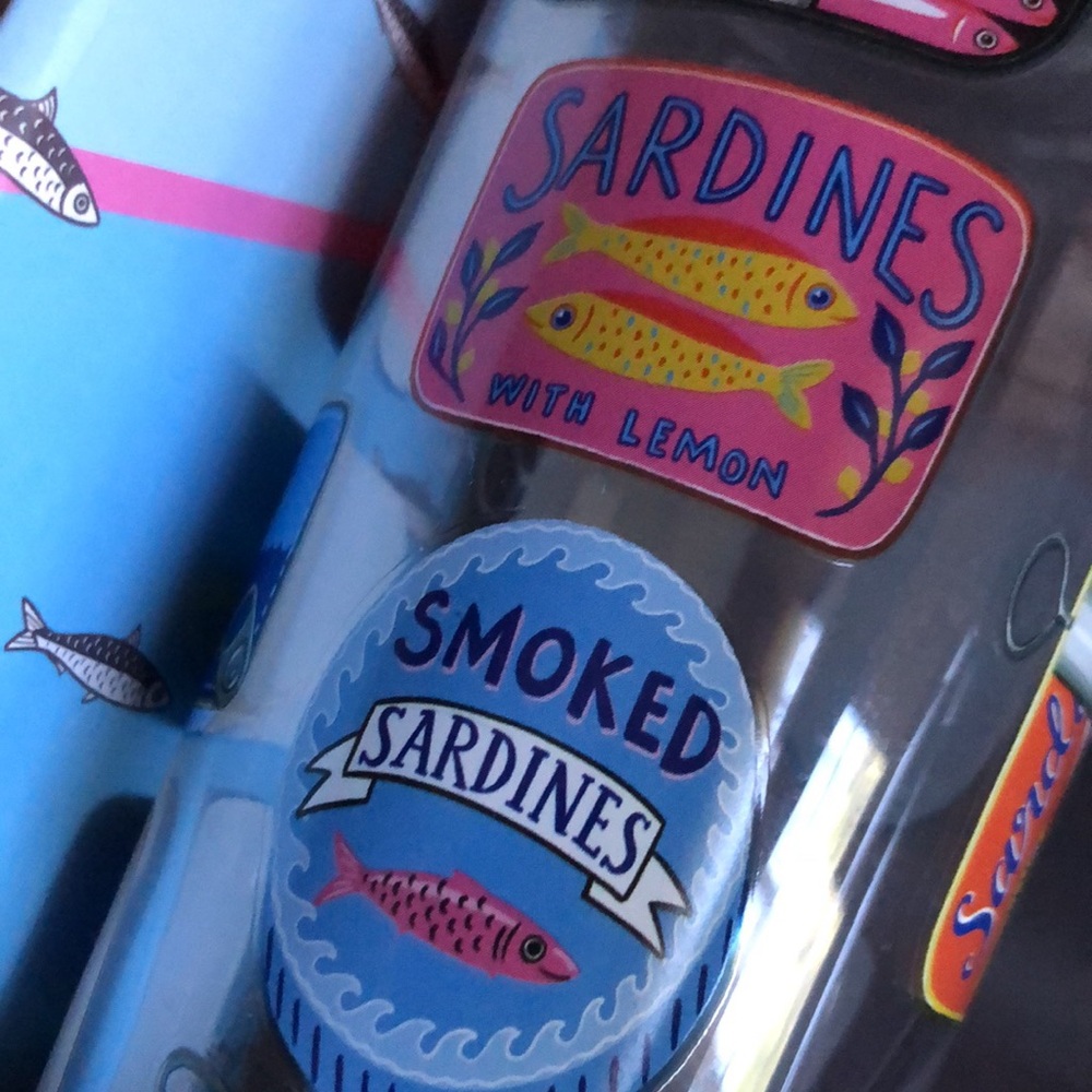 Colorful Sardines Pattern Glass Hiball Set - Picture 5 of 8